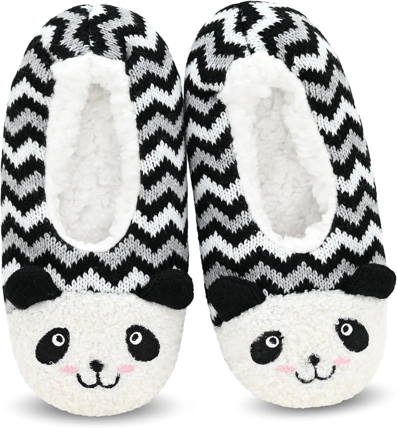 DICUIRD Womens Cute Animal Soft Sole Slipper Socks with Grippers-Fuzzy House Slippers