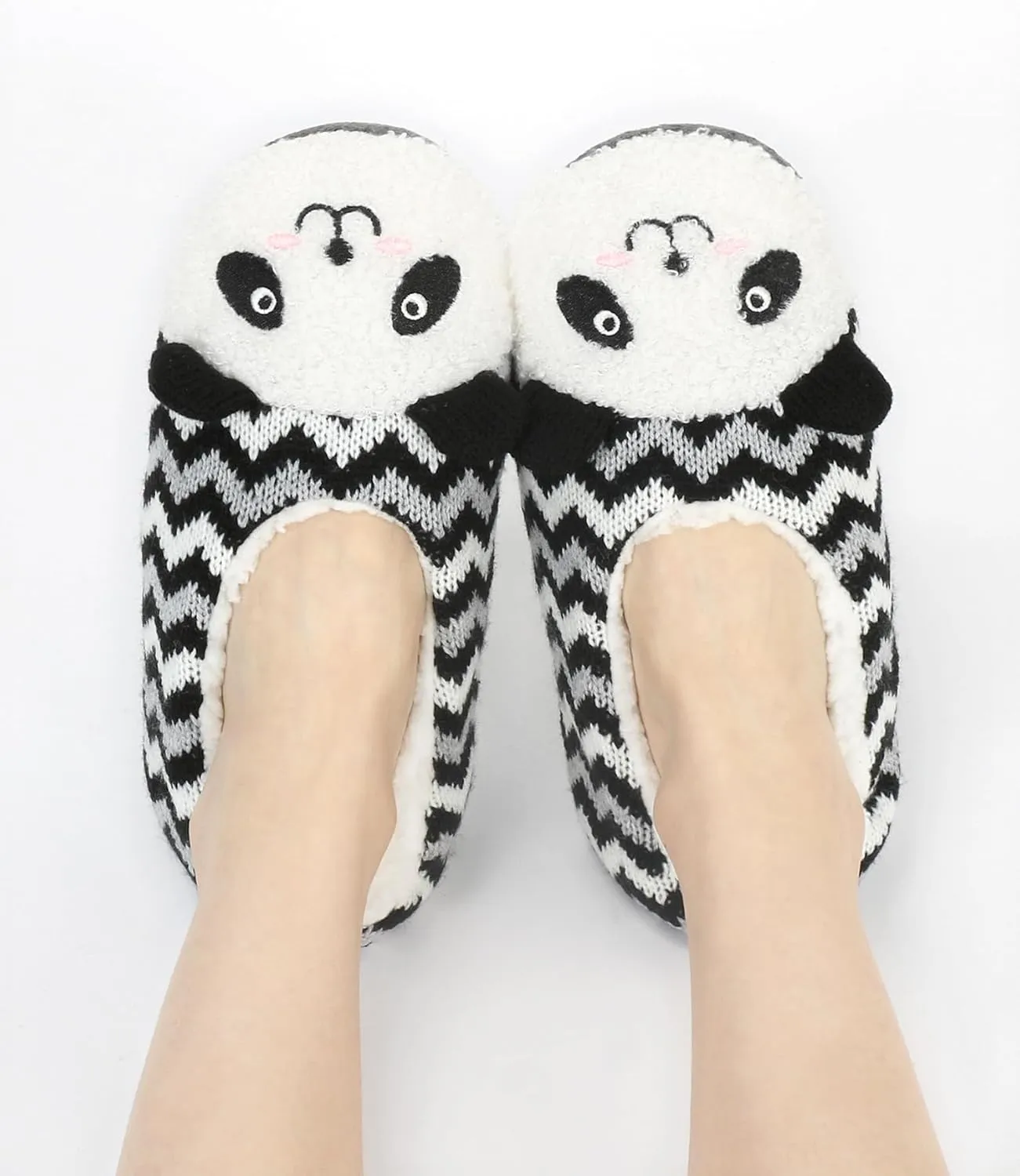 DICUIRD Womens Cute Animal Soft Sole Slipper Socks with Grippers-Fuzzy House Slippers