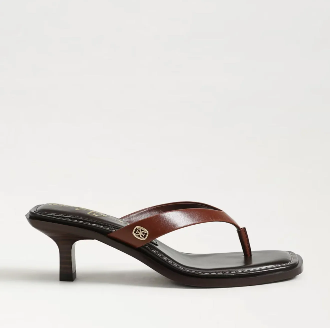 Dollie Thong Sandal- Burnt Brandy Leather