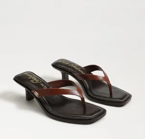 Dollie Thong Sandal- Burnt Brandy Leather