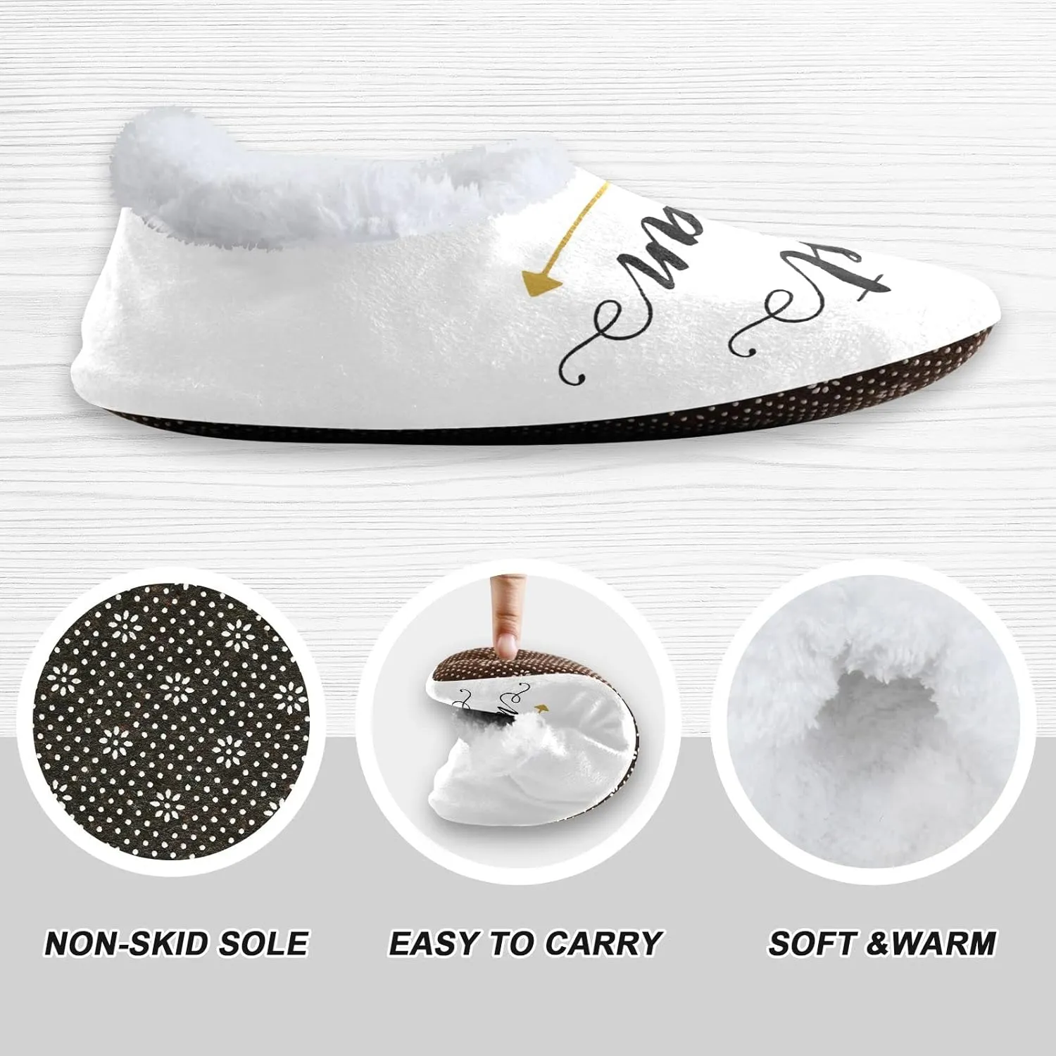 DOMIKING Groom Wedding Bride Slippers Bridesmaid Bridal Bed Slippers for Unisex Women Men M