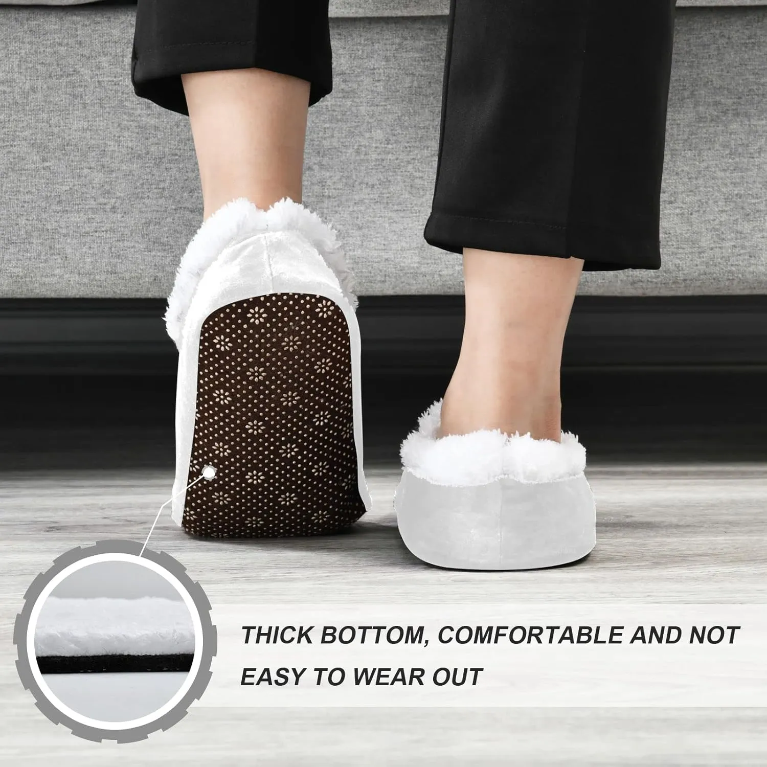 DOMIKING Groom Wedding Bride Slippers Bridesmaid Bridal Bed Slippers for Unisex Women Men M