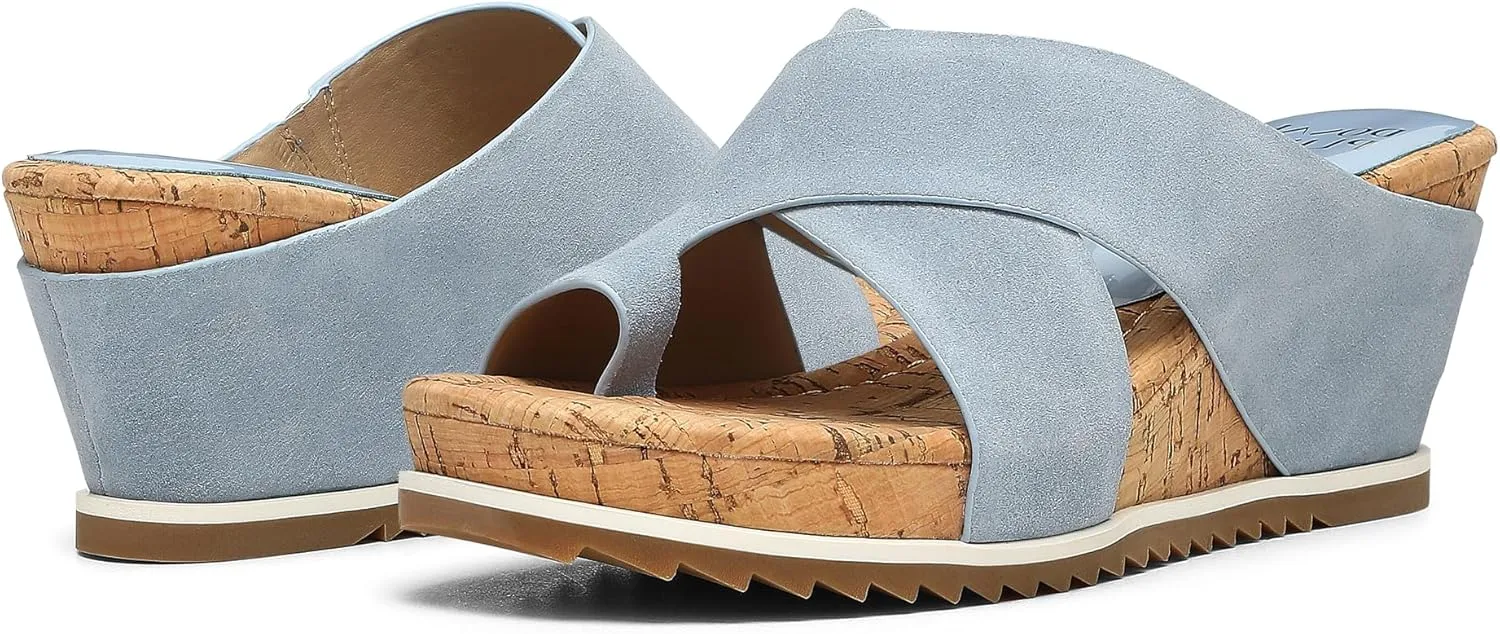 Donald Pliner Women's SISU Wedge Sandals, Comfortable Sandals, Women’s Sandals, Platform Sandals, 2.5-Inch Heel, Heeled Sandal, Toe-Ring Sandal