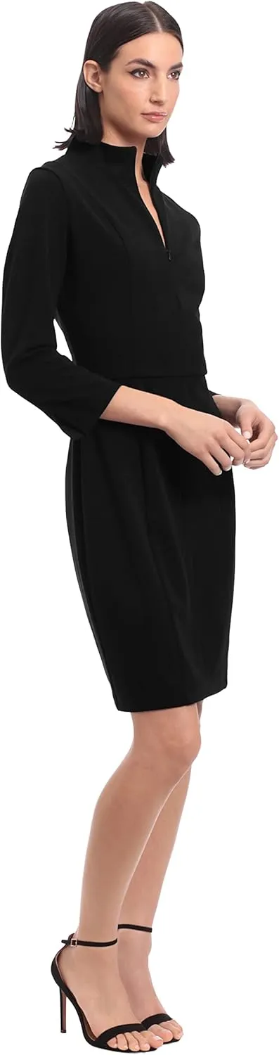 Donna Morgan Women's Notch Neck Sleek Sheath Dress Office Workwear