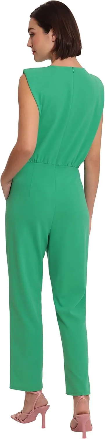 Donna Morgan womens Sleek Style Jumpsuit Office Workwear Event Guest of