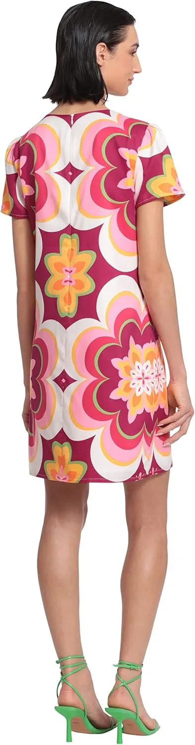 Donna Morgan Women's Sleek V-Neck Shift Dress