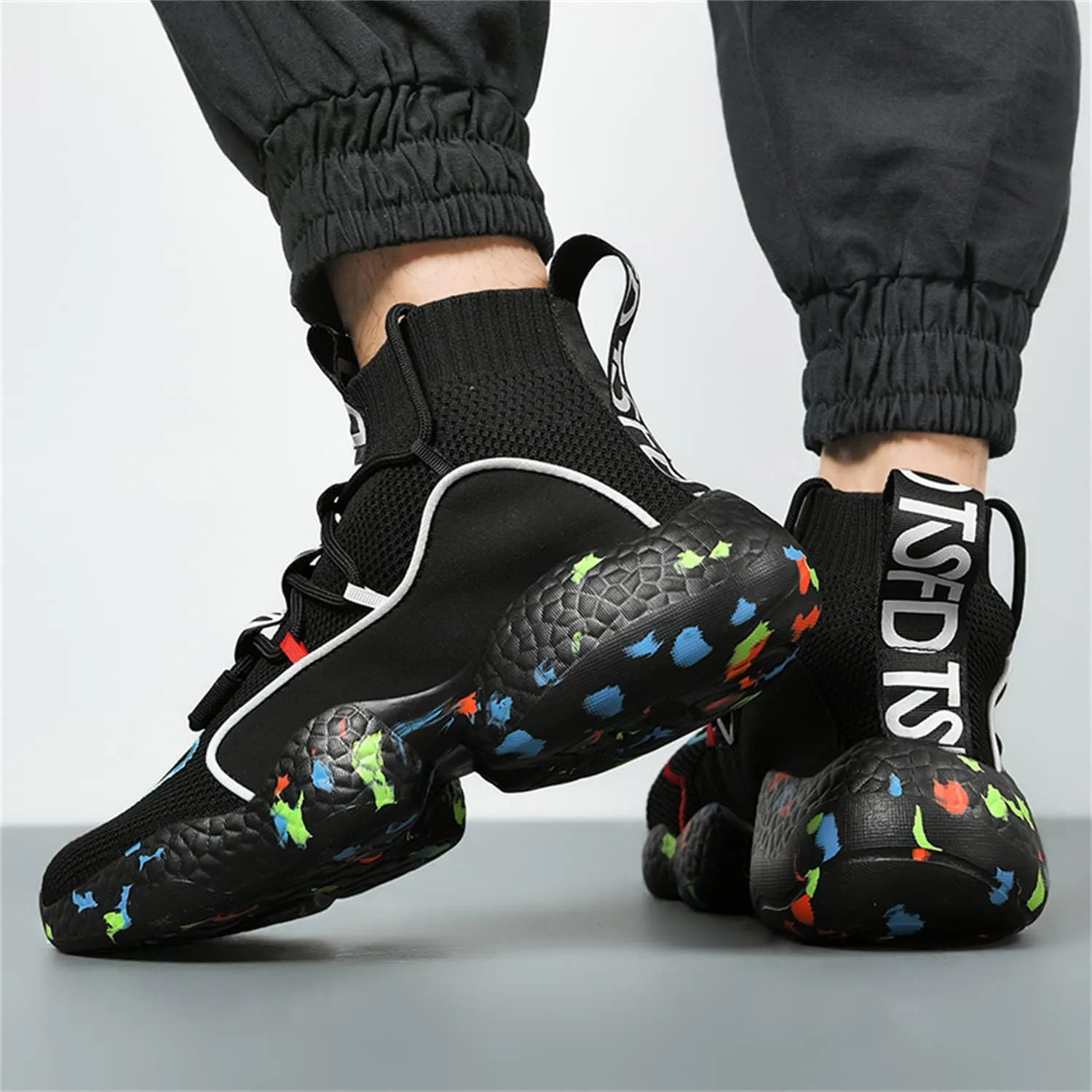 DRESER Couple Shoes High top Men's Socks Shoes Running Light Breathable Casual Women's Sports Shoes Fashion Sports Shoes Climbing Shoes