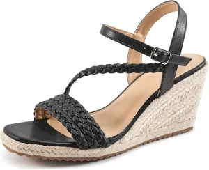 Dressy Wedge Sandals for Women: Comfortable Espadrille Summer Wedding Platform Wedge