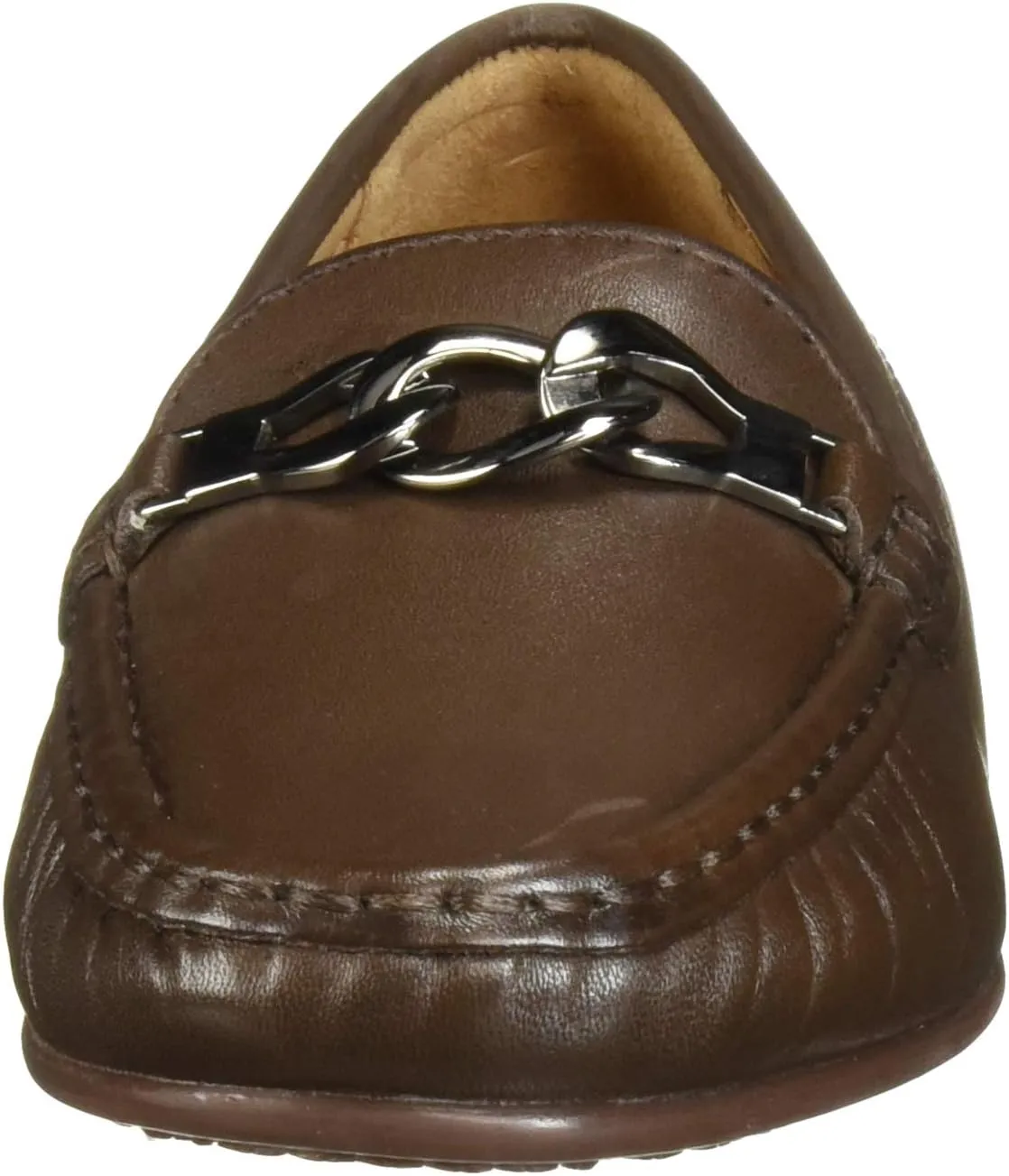 Driver Club USA Women's Leather Made in Brazil Chain Buckle Loafer