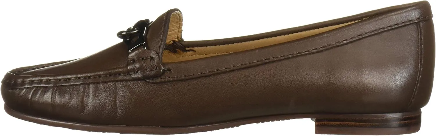 Driver Club USA Women's Leather Made in Brazil Chain Buckle Loafer