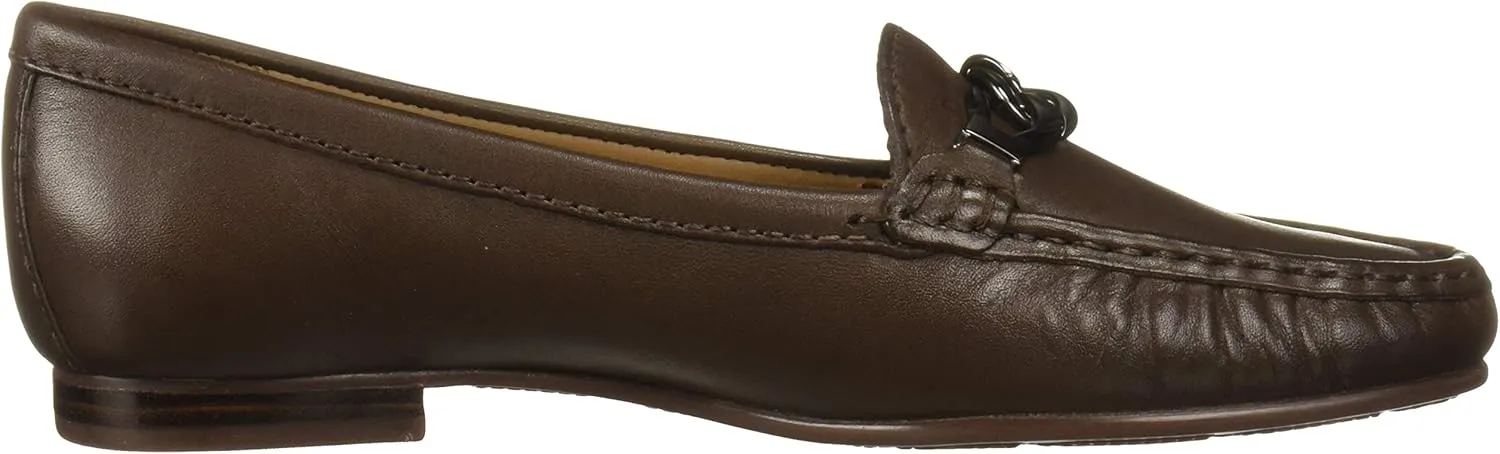 Driver Club USA Women's Leather Made in Brazil Chain Buckle Loafer
