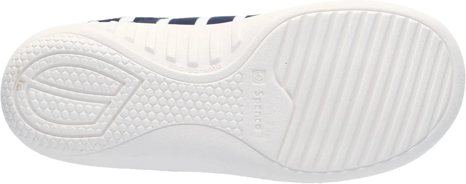 Dundee Stripe Slipper Grey/White / 7 Wide