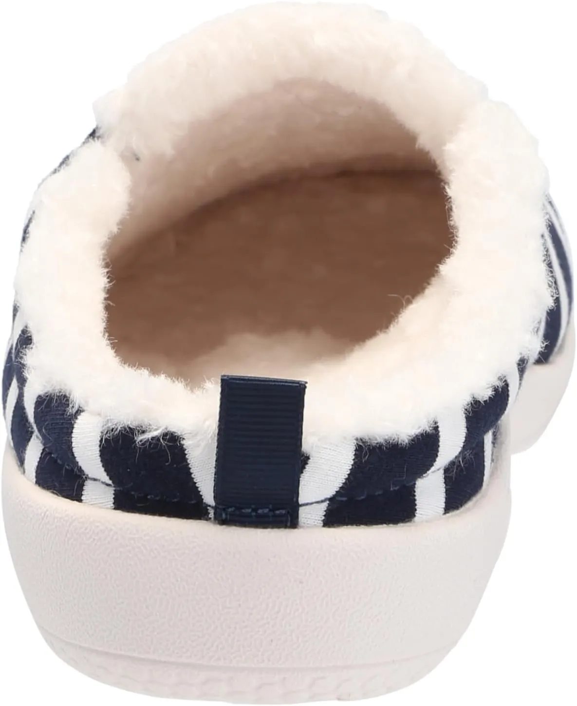 Dundee Stripe Slipper Grey/White / 7 Wide