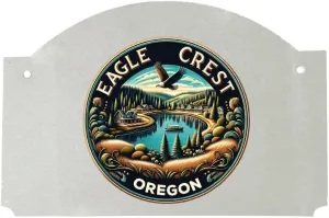 Eagle Crest Oregon Souvenir Home Decoration Wood sign flat with string