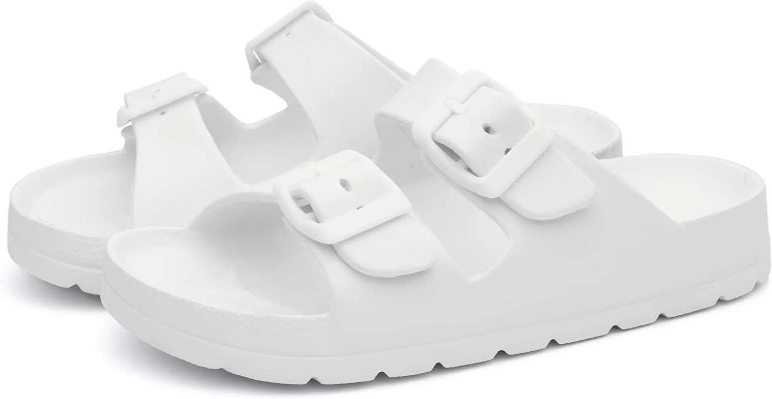 EasyStar Boys and Girls Adjustable Strap EVA Slipper Sandal
