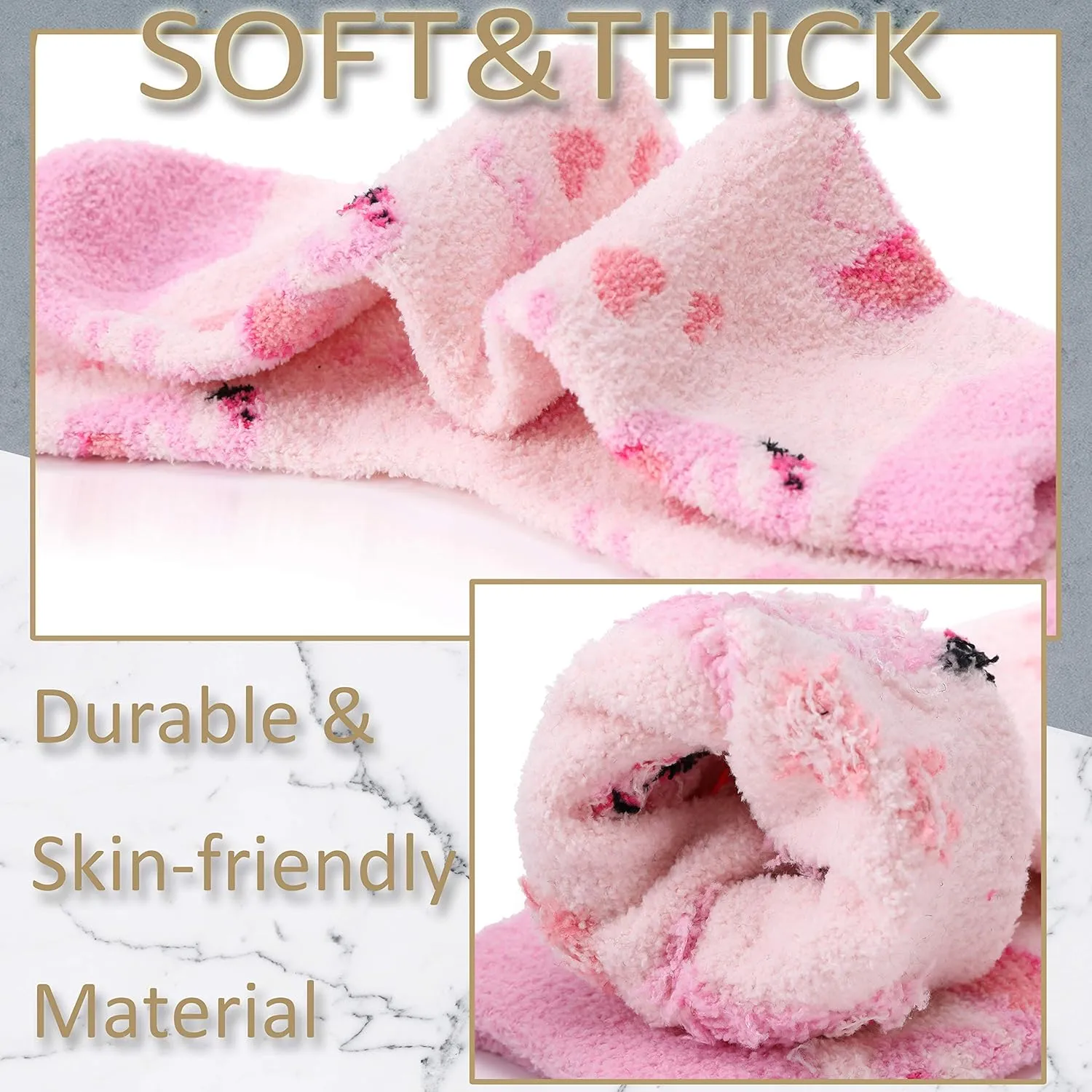 EBMORE Womens Fuzzy Socks Slipper Soft Cabin Plush Warm Fluffy Winter Sleep Cozy Adult Socks