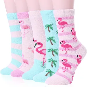 EBMORE Womens Fuzzy Socks Slipper Soft Cabin Plush Warm Fluffy Winter Sleep Cozy Adult Socks