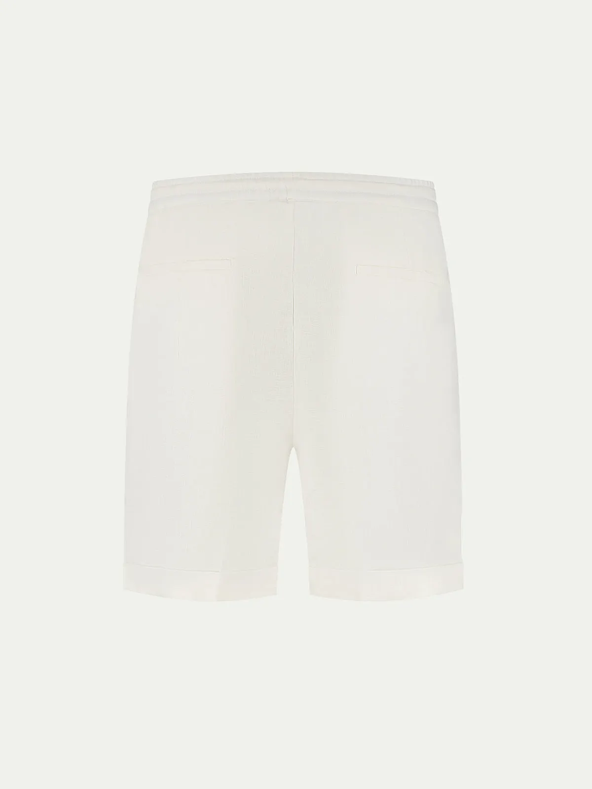 Ecru Linen Seaside Shorts