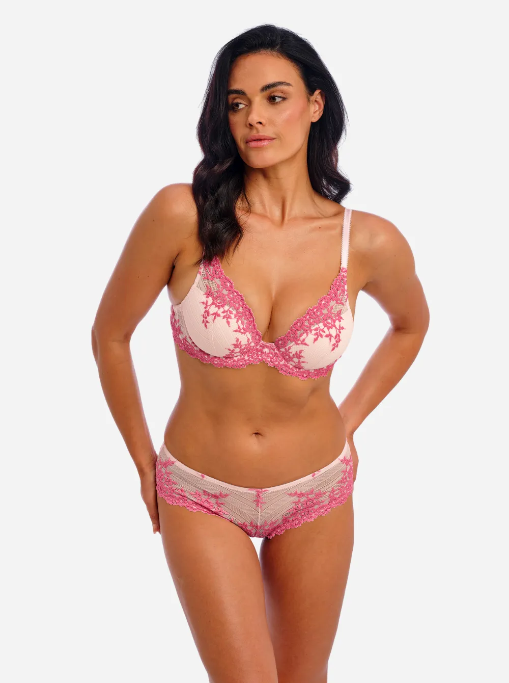 Embrace Lace Plunge Bra - Ballet Slipper