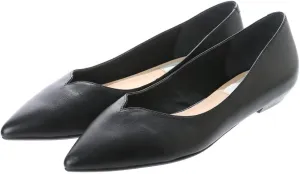 Enchanted 17205 Flat Genuine Leather V-Cut Flat Shoes