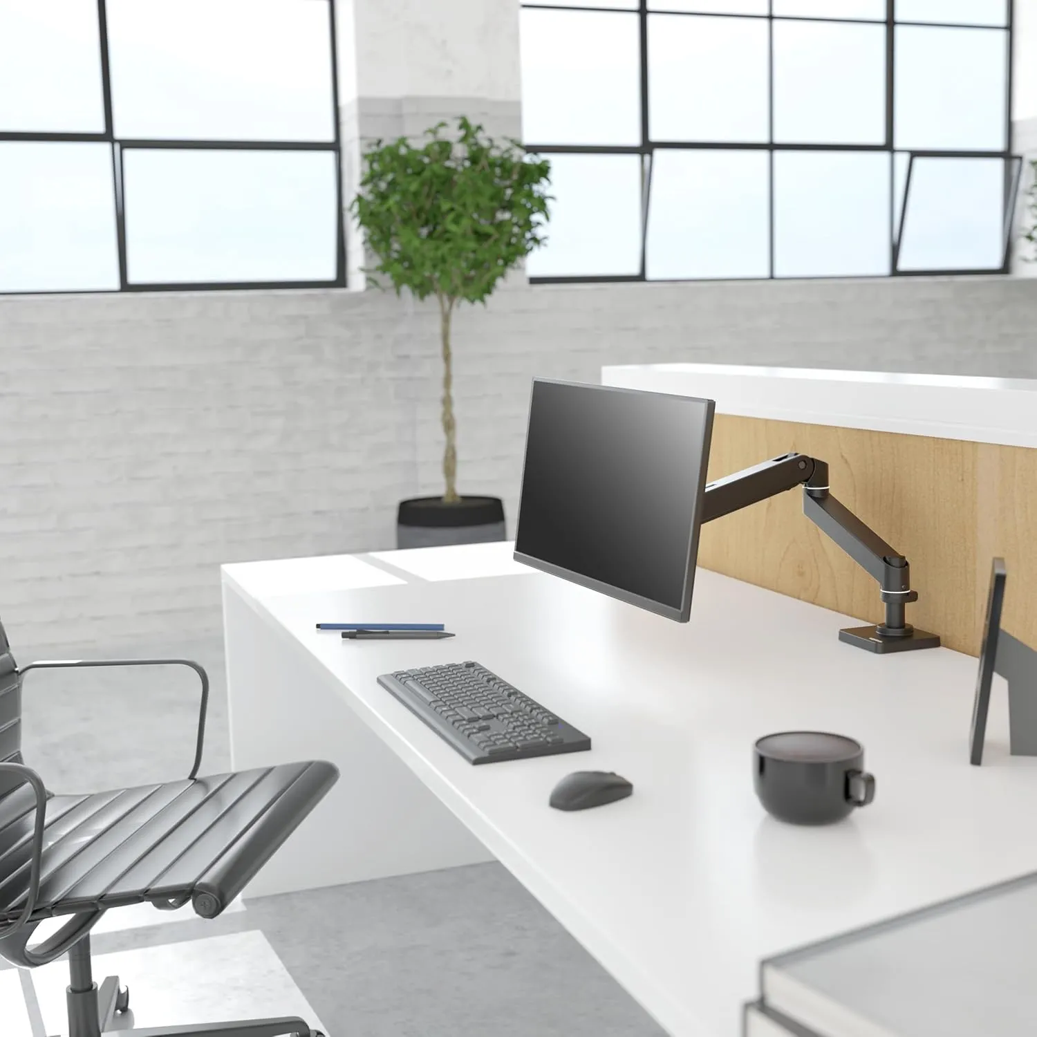 Ergotron – Upgraded LX Pro Premium Monitor Arm, Single Monitor Desk Mount – fits Flat Curved Ultrawide Computer Monitors up to 34 Inches, 4 to 22 lbs, VESA 75x75mm or 100x100mm – Matte Black