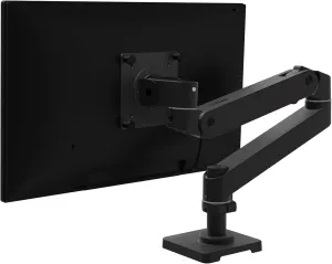 Ergotron – Upgraded LX Pro Premium Monitor Arm, Single Monitor Desk Mount – fits Flat Curved Ultrawide Computer Monitors up to 34 Inches, 4 to 22 lbs, VESA 75x75mm or 100x100mm – Matte Black