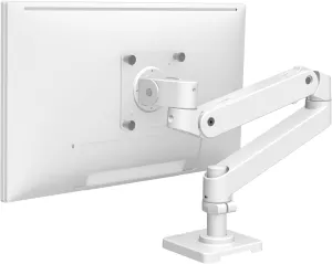 Ergotron – Upgraded LX Pro Premium Monitor Arm, Single Monitor Desk Mount – fits Flat Curved Ultrawide Computer Monitors up to 34 Inches, 4 to 22 lbs, VESA 75x75mm or 100x100mm – White