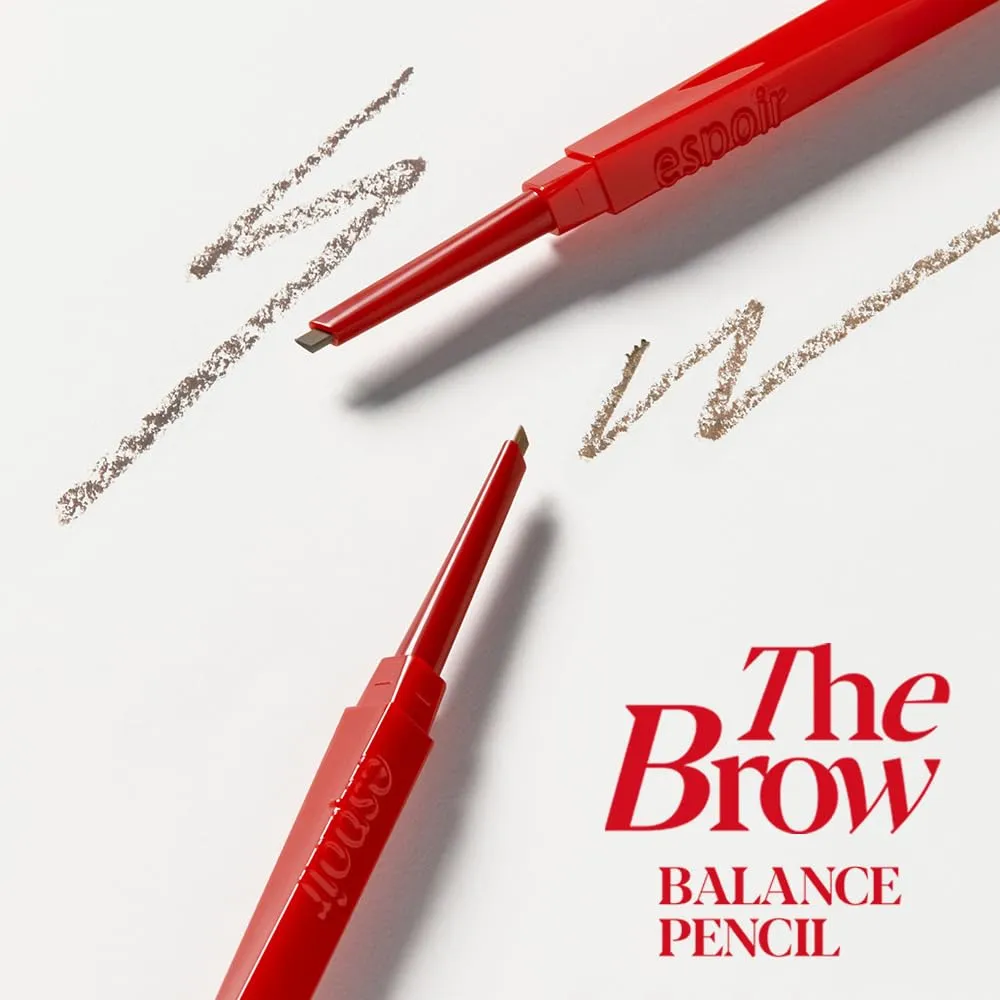 Espoir The Brow Balance Pencil #1 Classic Brown | Eye Brow Pencil that's Natural and Easy to Draw without Clumping | A Detailed and Rich Eyebrow Texture | Korean Makeup