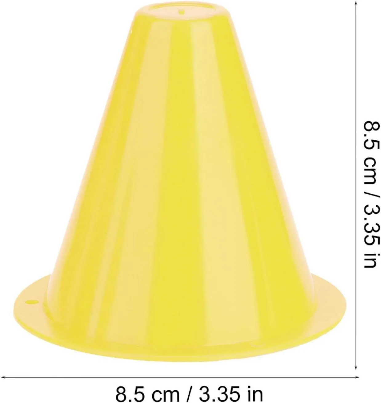 Estink Soccer Marking Cones, 10pcs PE Soccer Marking disks, Traffic Cones, Marking Cones for Children's Soccer, Soccer, Equestrian Sports, 8.5 x 8.5 cm