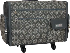 Everything Mary XL Roller Flat Top Craft Organizer Sewing Machine Case - Durable, Spacious Tote for Sewing, Scrapbooking & Craft Supplies, Portable & Easy to Transport