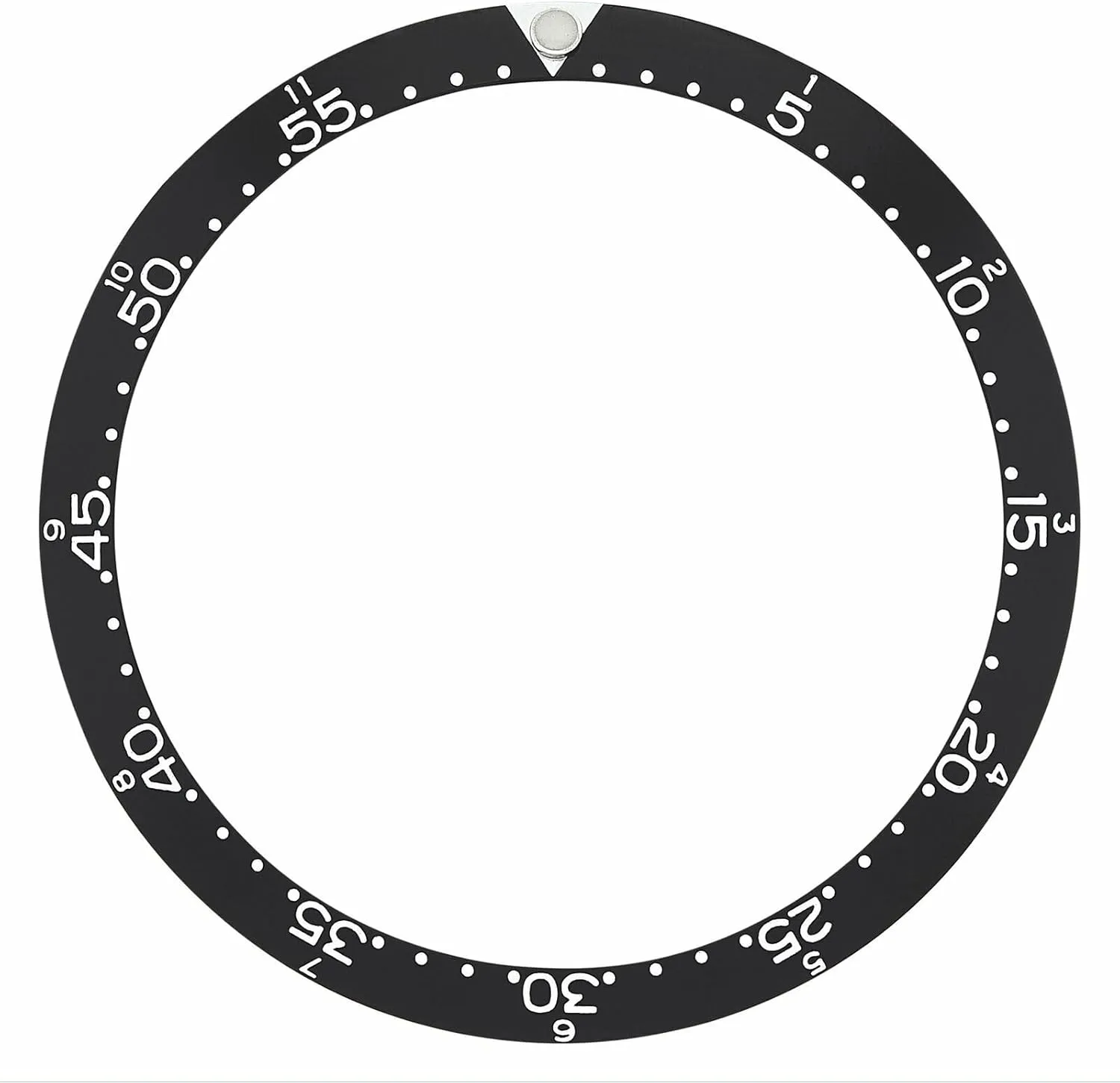 Ewatchparts Bezel Insert Compatible With Wittnauer Professional Chronograph Reference 7004A Watch With Pearl Flat