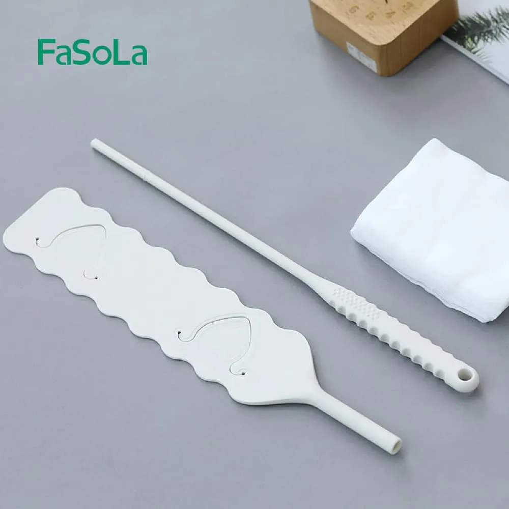 FaSoLa Extendable Detachable Flat Duster - Beige, 65*7cm, Pack of 10