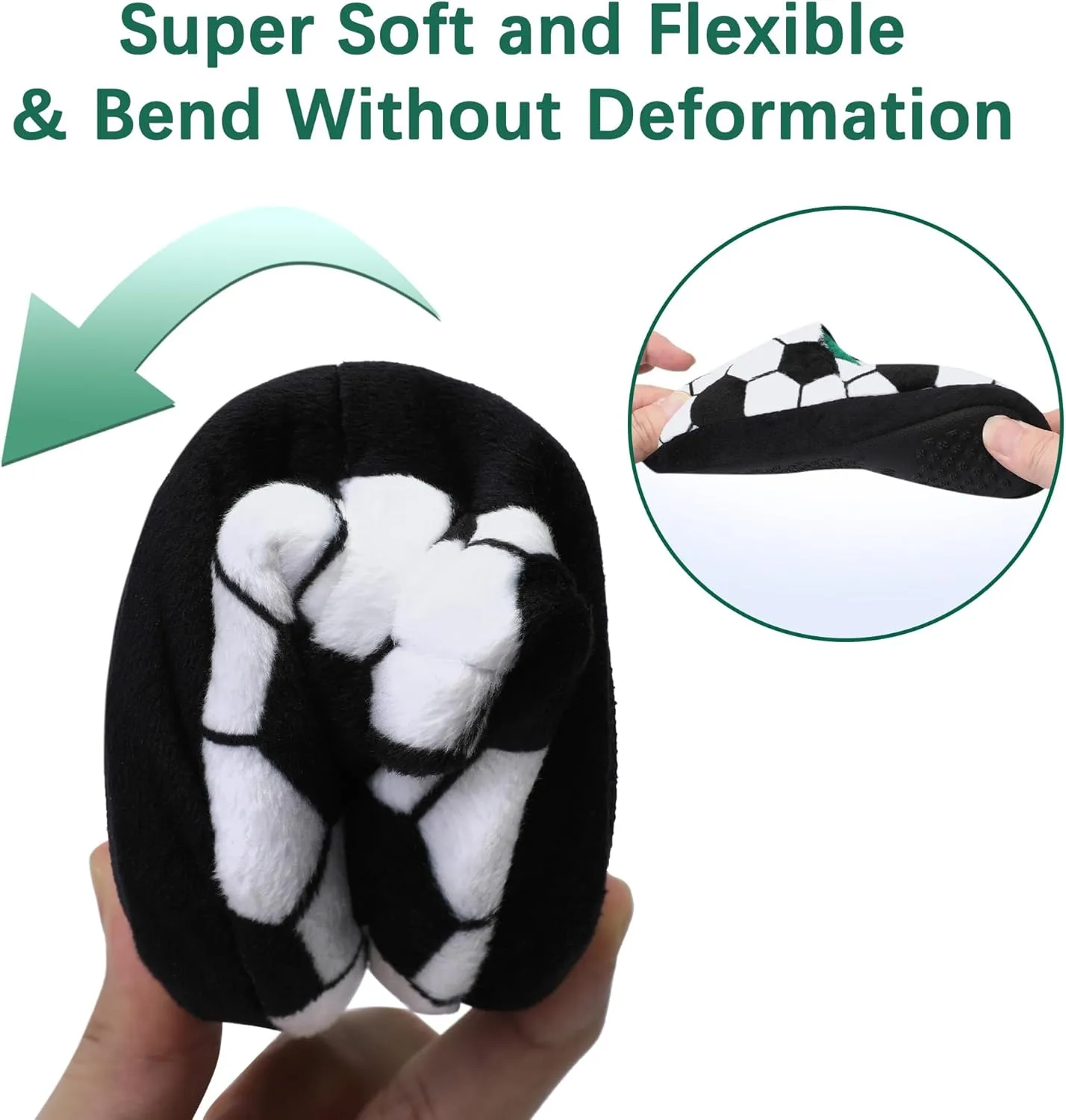 festooning Toddler Boys Girls Football Slippers Soft Fuzzy Slip-Ons Little Kid Warm Indoor House Slipper Shoes