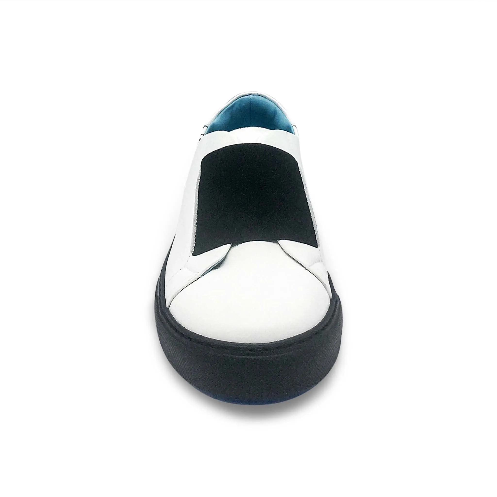 Fifty-12 Men's Baldovino K0002S95 White Leather with Black Elastic Shoe