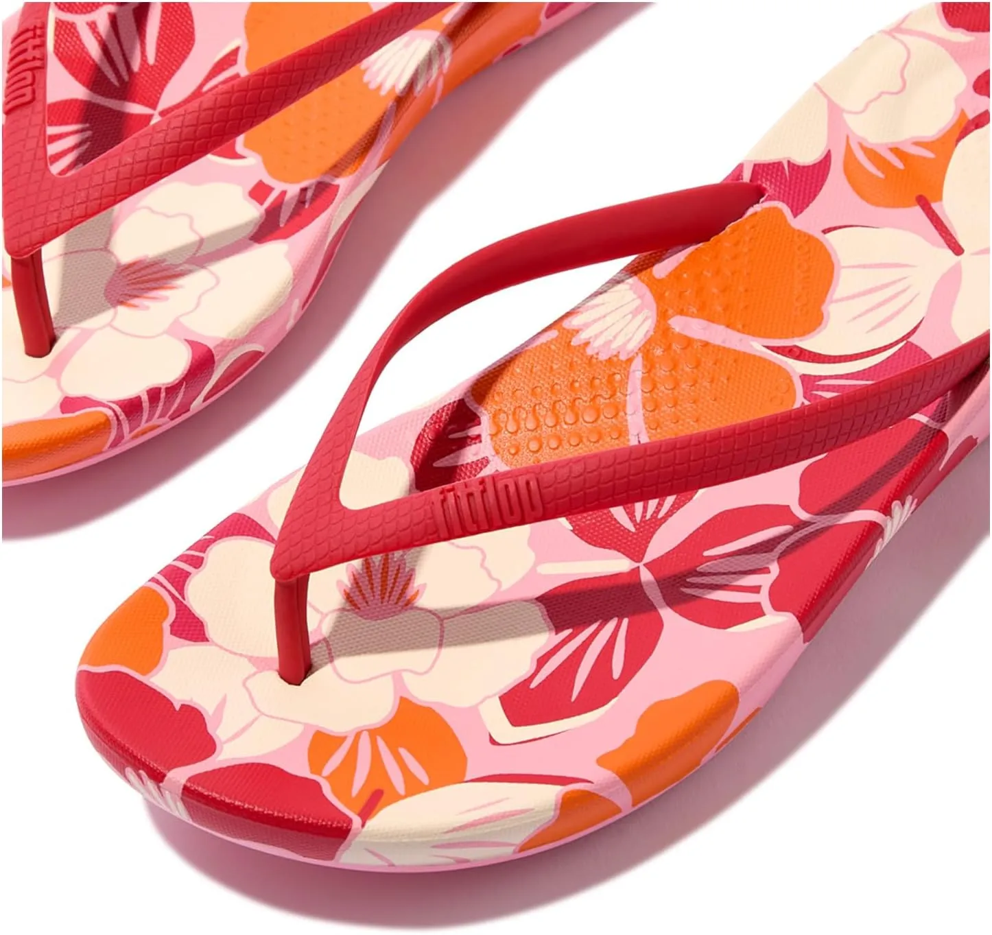 FitFlop Women's Iqushion Flowerz Ergonomic Flip-Flops Wedge Sandal
