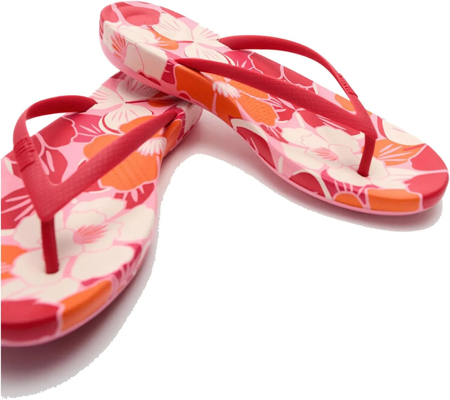 FitFlop Women's Iqushion Flowerz Ergonomic Flip-Flops Wedge Sandal
