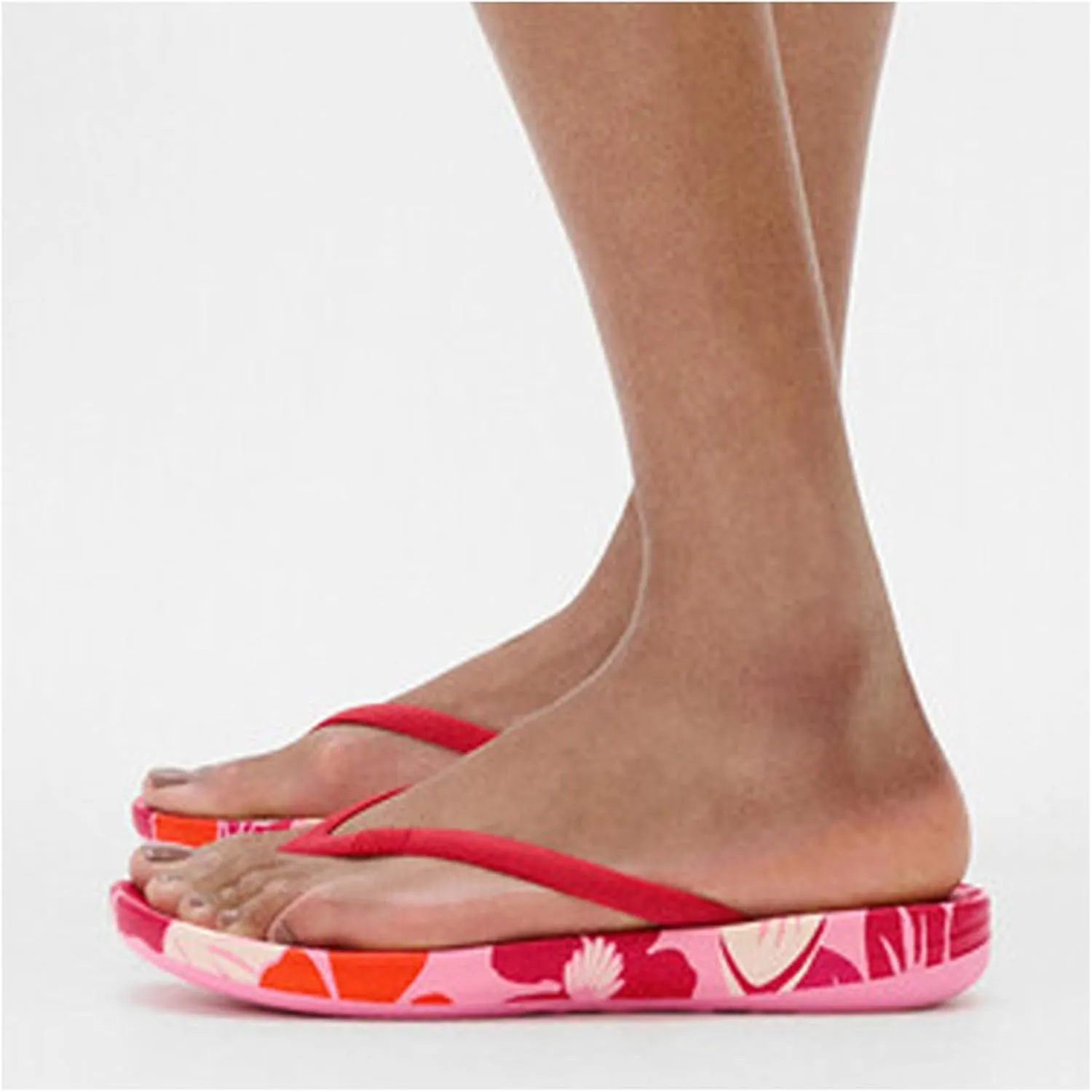FitFlop Women's Iqushion Flowerz Ergonomic Flip-Flops Wedge Sandal