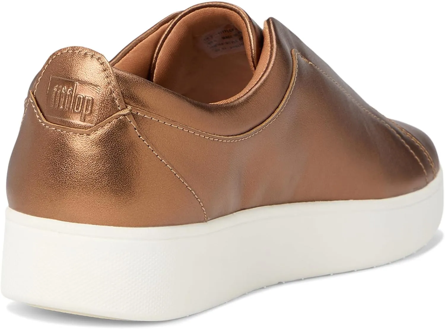 FitFlop Women's Rally Elastic Metallic Leather Slip-on Sneakers