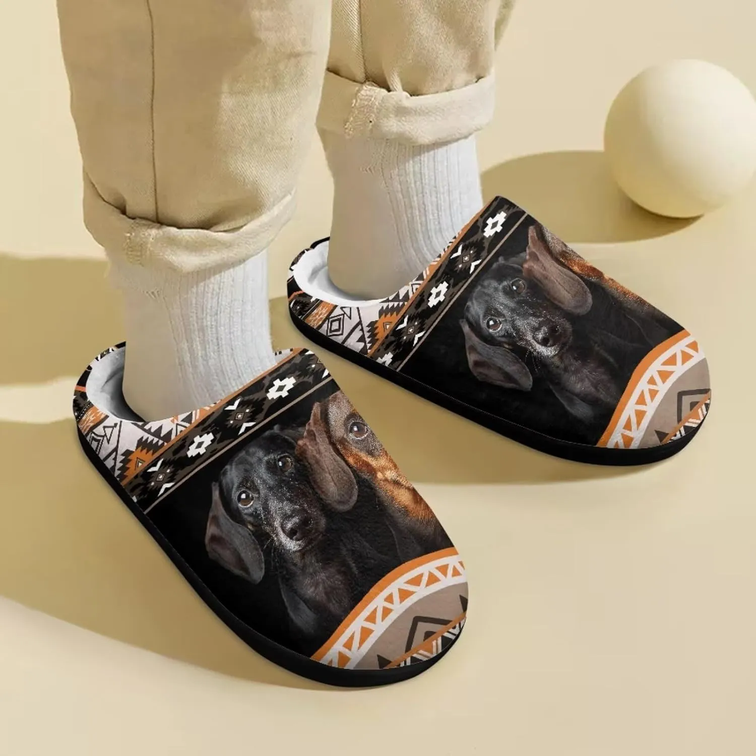 Flannel Slippers for Kids, Closed Toe Fluffy Slippers for Winter, Comfy Soft Home Slippers for Walking