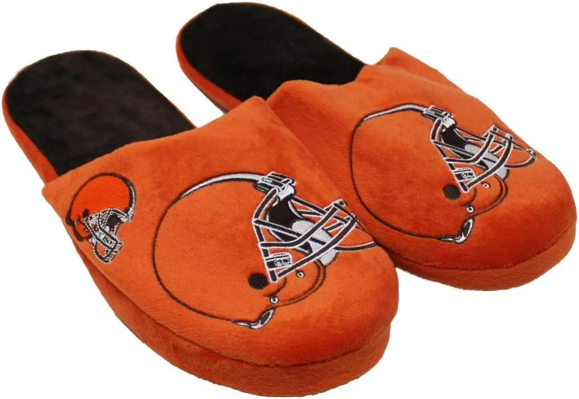 FOCO NFL Cleveland Browns Men's Slip On Slippers