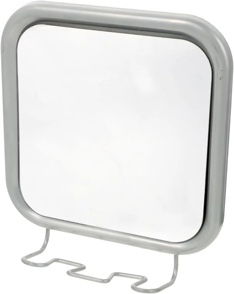 Fogless Shower Mirror with 4 Suctions - Anti-Fog Mirror for Shaving in Shower, Razor Holder Included, Ideal for Bathroom, Vanity, Bathtub