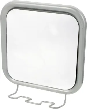 Fogless Shower Mirror with 4 Suctions - Anti-Fog Mirror for Shaving in Shower, Razor Holder Included, Ideal for Bathroom, Vanity, Bathtub