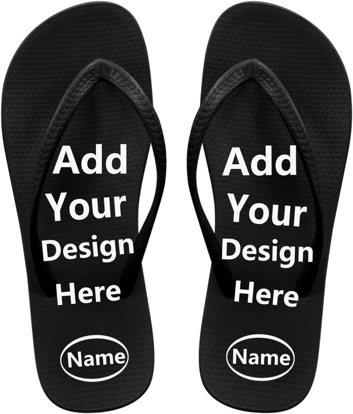 Forchrinse Custom Flip Flops Slippers for Women Quick Dry Shower Slides Non Slip Summer Flats Sandals for Beach Thong Sandals
