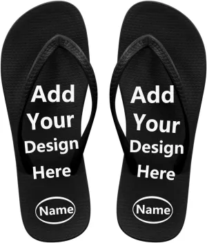 Forchrinse Custom Flip Flops Slippers for Women Quick Dry Shower Slides Non Slip Summer Flats Sandals for Beach Thong Sandals