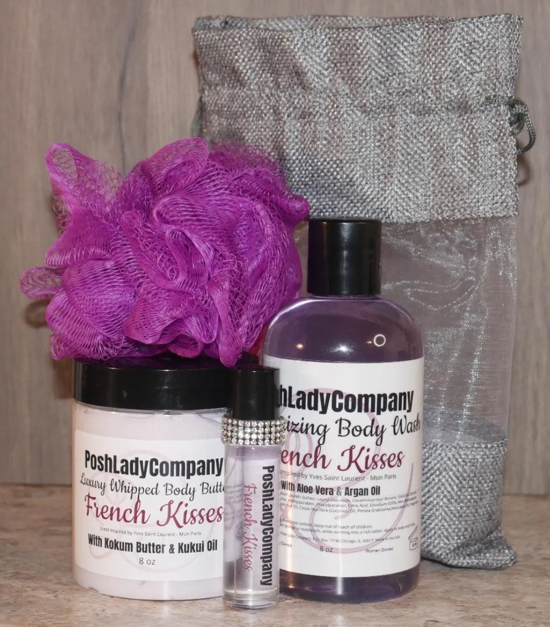 French Kisses- 5 pc Bath & Body Gift Set