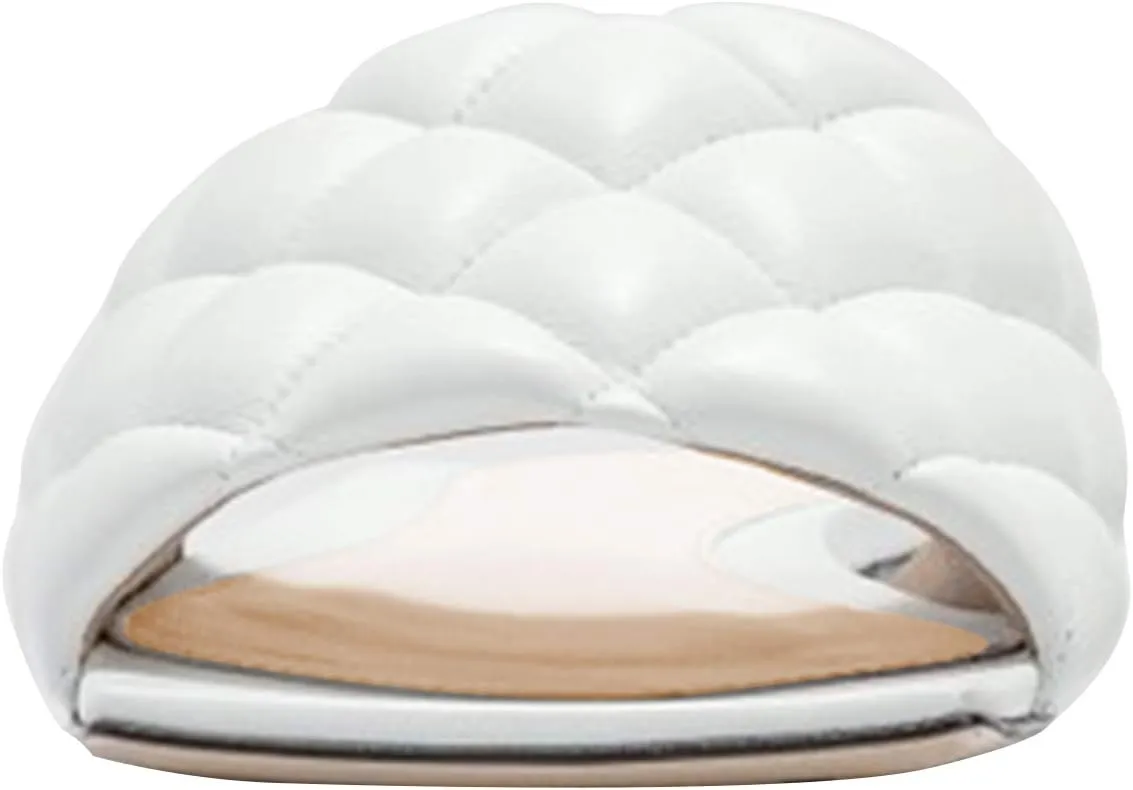 FSJ Women Fashion Open Square Toe Slide Sandals Slip on Slipper Flats Office Date Ladies Shoes