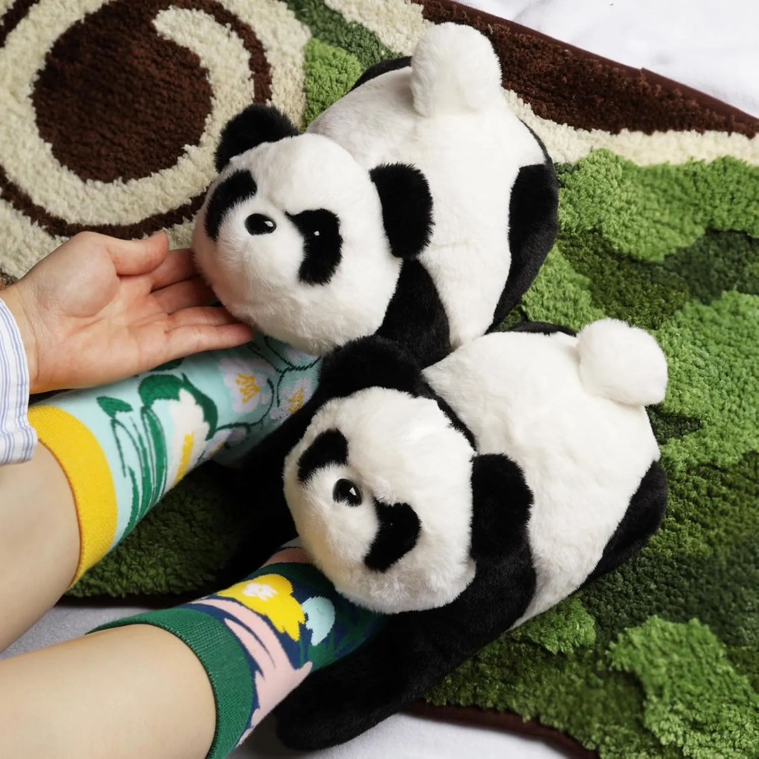 Funny Animal Slippers for Women, Cartoon Cute Fluffy Animal Slippers Cotton Soft Memory Foam Indoor Slippers,Birthday Gifts for Women