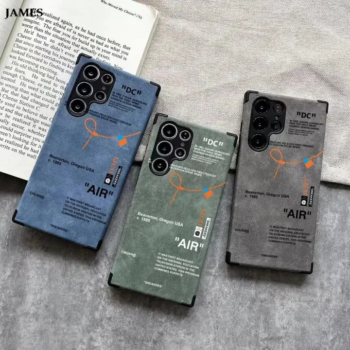 Galaxy S25 Series Sneaker Label Leather Edge Case