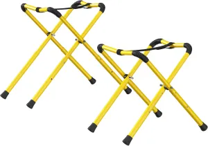 GanFindX 2-Pack Foldable Aluminum Kayak Stand | Portable, Adjustable Height Canoe Storage Rack for Indoor Use, 150 lbs Capacity, Easy to Store