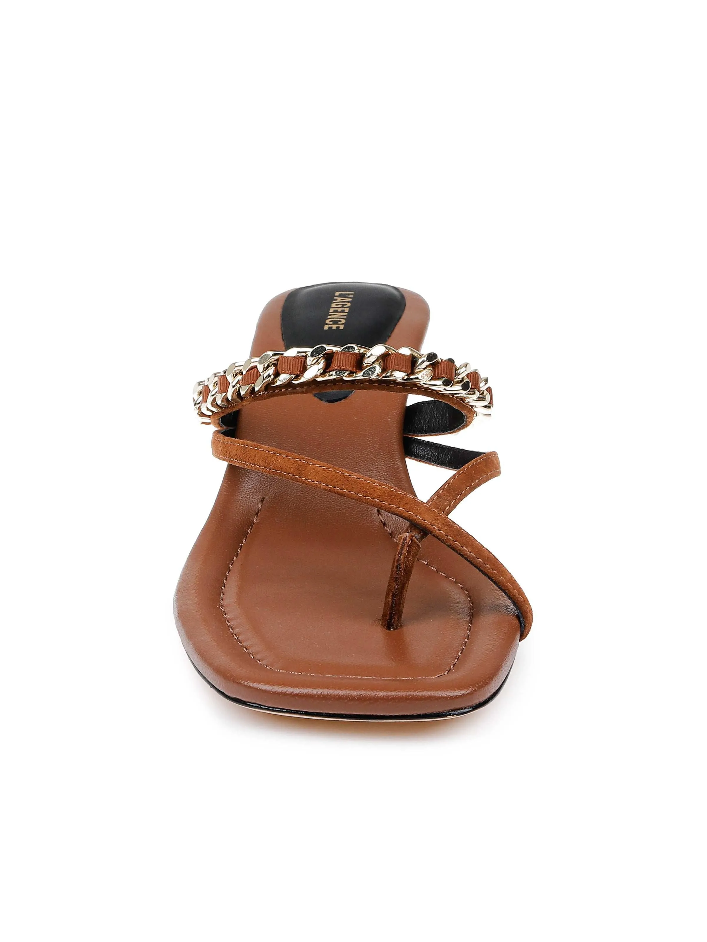 Georgette Kitten-Heel Sandal